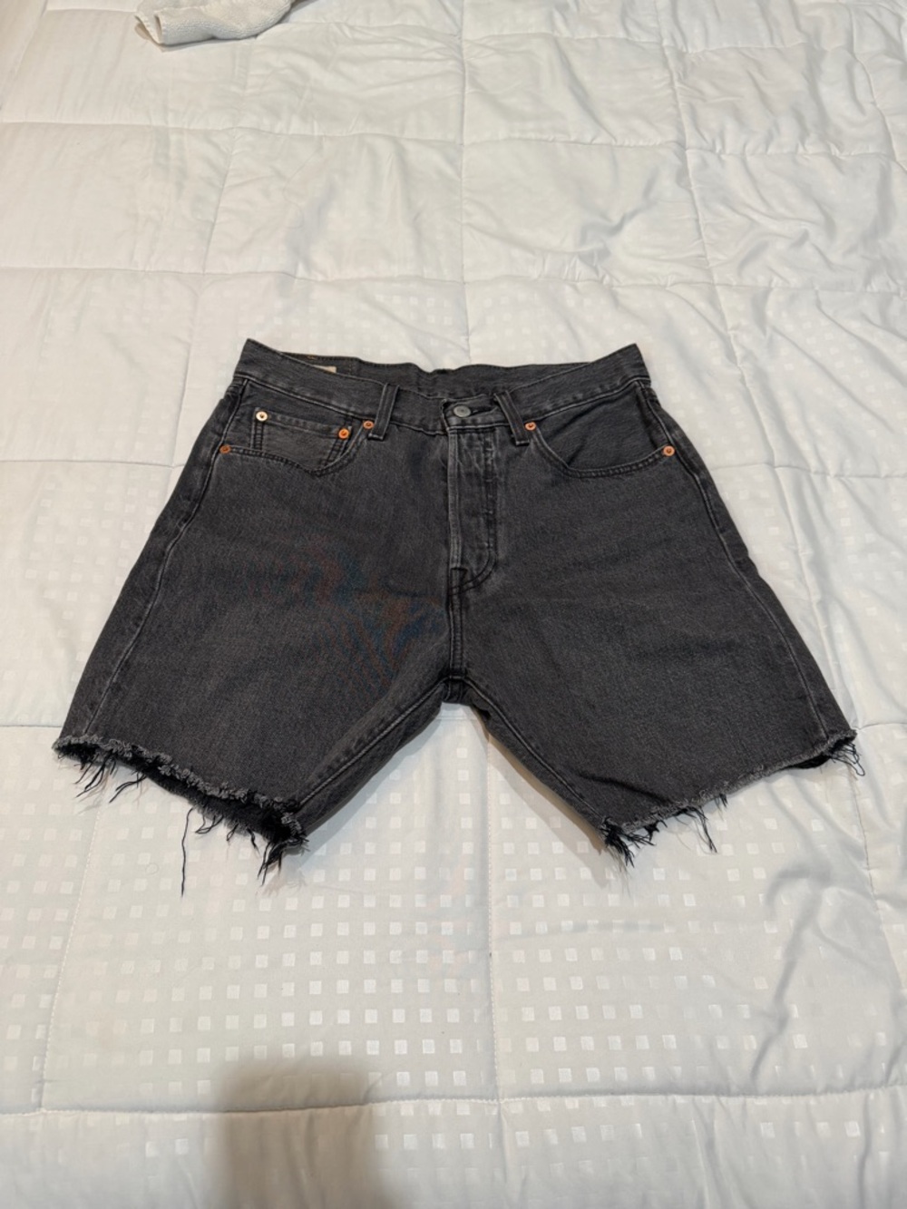 Levi's Black Cutoff Denim Jean Shorts